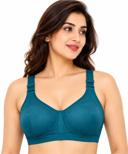 Full-coverage, non-padded seamed-cup bra