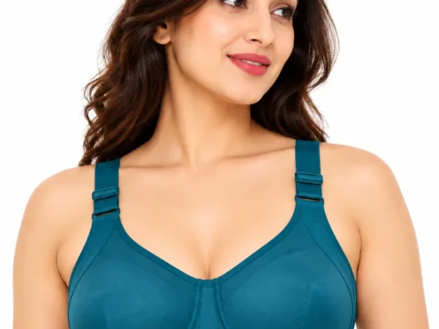 Full-coverage, non-padded seamed-cup bra